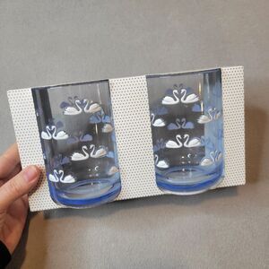 CUPCAKES AND CASHMERE Acrylic Glasses Tumblers - 16 oz, Blue : Set of 2 NEW